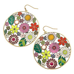Dorothy Perkins Mixed Flower Drop Earrings