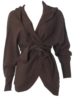 Dorothy Perkins Mocha batwing hoody