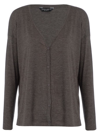 Dorothy Perkins Mocha boxy cardigan