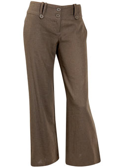 Dorothy Perkins Mocha linen trousers