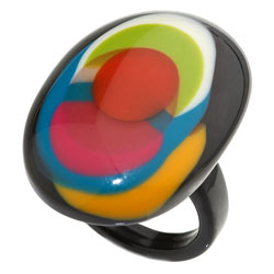 Dorothy Perkins Multi colour resin ring