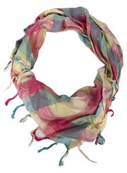 Dorothy Perkins Multi coloured check scarf