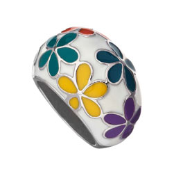 Dorothy Perkins Multi domed flower ring