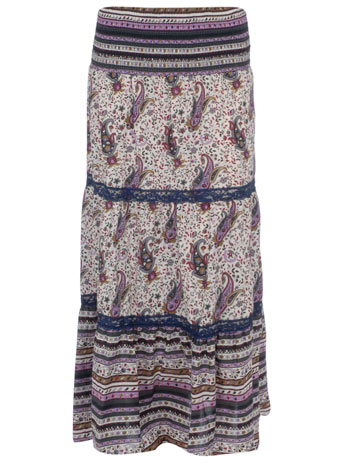 Dorothy Perkins Multi papaya print maxi skirt