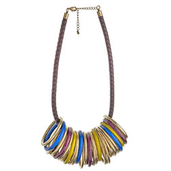 Dorothy Perkins Multi resin ring cord necklace