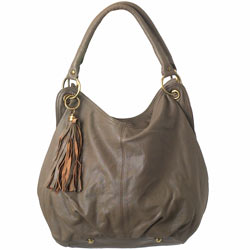 Dorothy Perkins Mushroom leather slouch shoulder bag