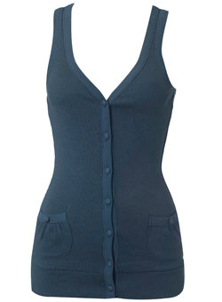 Dorothy Perkins Navy cardigan waistcoat