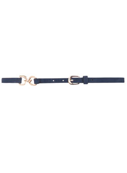 Dorothy Perkins Navy chain hinge waist belt