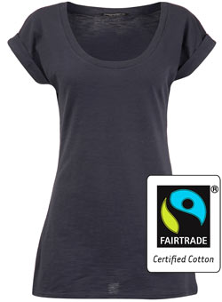 Dorothy Perkins Navy Fairtrade cotton t-shirt