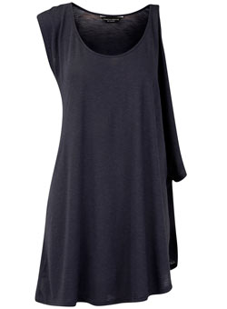 Dorothy Perkins Navy flare side tunic