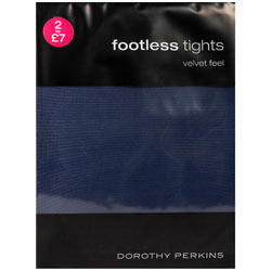 Dorothy Perkins Navy footless tights