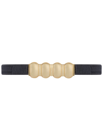 Navy metal cord belt