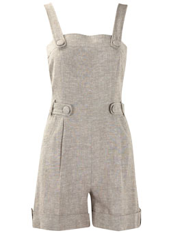 Dorothy Perkins Neutral button playsuit