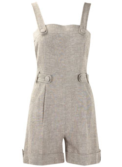 Dorothy Perkins Neutral button playsuit