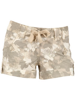 Dorothy Perkins Neutral camo shorts