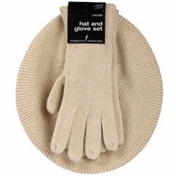 Dorothy Perkins Neutral hat and glove set