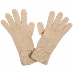 Neutral sparkle gloves