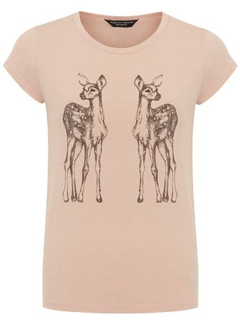 Dorothy Perkins Nude bambi t-shirt DP56318083