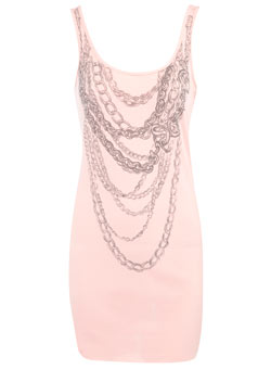 Dorothy Perkins Nude chain necklace tee