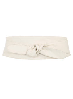 Dorothy Perkins Nude leather wrap sash belt