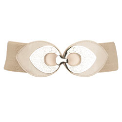 Dorothy Perkins Nude teardrop clasp waist belt