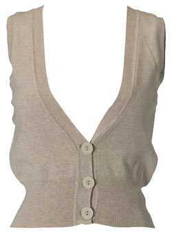 Dorothy Perkins Oat button through waistcoat