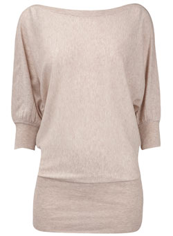 Dorothy Perkins Oatmeal batwing jumper