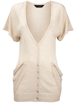 Dorothy Perkins Oatmeal slouch pocket cardigan