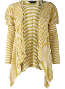 Ochre/cream stripe cardigan