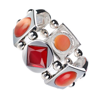 Dorothy Perkins Orang lumi bead bracelet