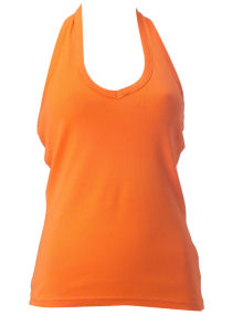 Dorothy Perkins Orange v-neck halter top