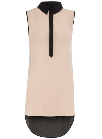 Dorothy Perkins Oyster colourblock blouse DP05305681