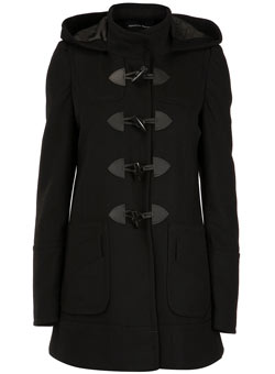 Patch pocket duffle coat
