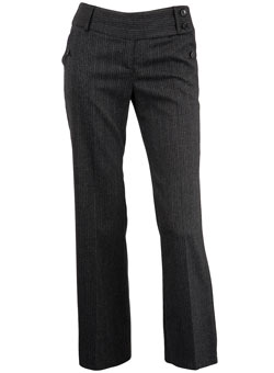 Dorothy Perkins Petite - Grey and blue stripe trousers