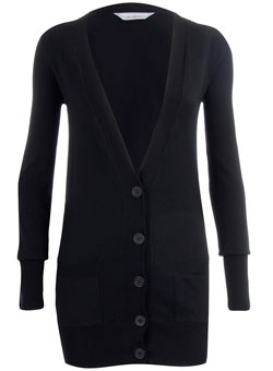 Dorothy Perkins Petite black boyfriend cardigan