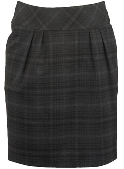 Dorothy Perkins Petite check tulip skirt