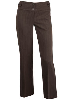 Dorothy Perkins Petite choc stripe trousers