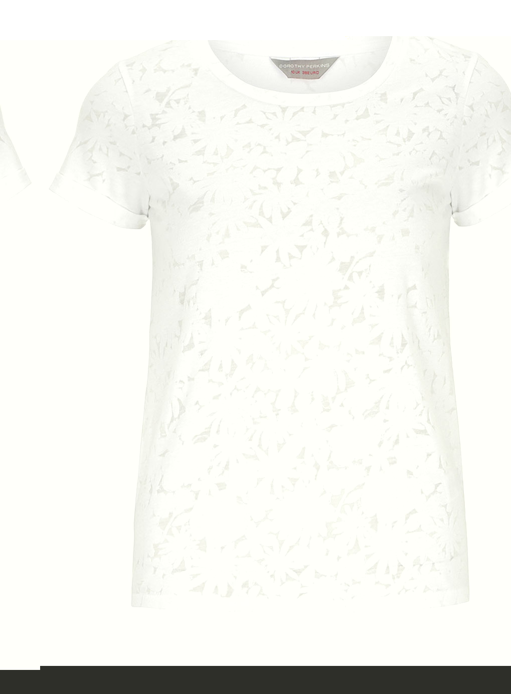 Petite white daisy burnout t-shirt 79233502