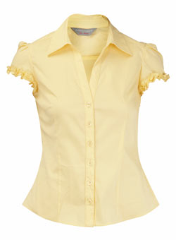 Petite yellow work shirt