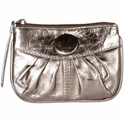 Dorothy Perkins Pewter button purse