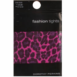 Dorothy Perkins Pink animal print tights