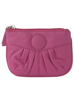 Dorothy Perkins Pink leather button purse