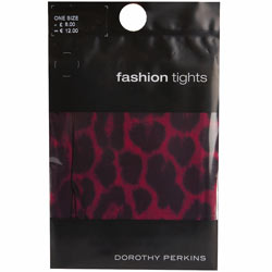 Dorothy Perkins Pink leopard print tights