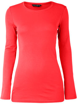 Dorothy Perkins Pink long sleeve crew neck top