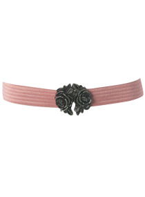 Dorothy Perkins Pink metal rose belt