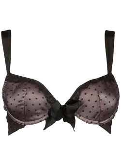 Dorothy Perkins Pink overlaid mesh bra