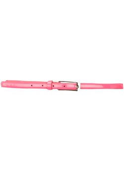 Dorothy Perkins Pink patent metal buckle belt