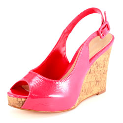 Dorothy Perkins Pink patent wedges