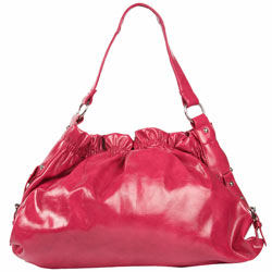Dorothy Perkins Pink ruched buckle bag
