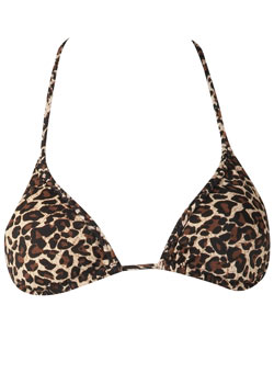 Dorothy Perkins Plait animal bikini top